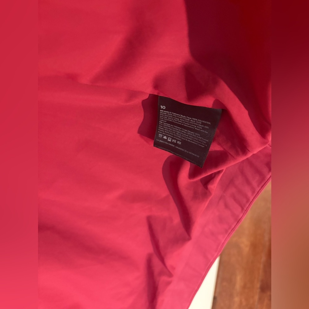Lululemon Rain Rebel Jacket•Waterproof Long Coat•Pomegranate•FLAWLESS•Sz 10 - Picture 12 of 16